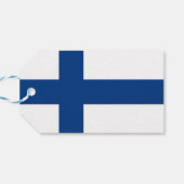 Cadeau Label met Finse vlag Cadeaulabel (Achterkant Horizontaal)