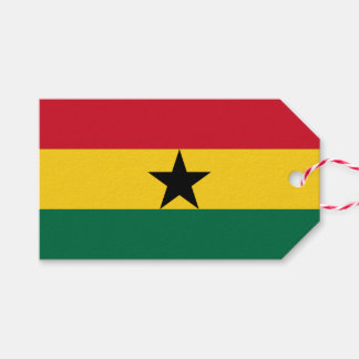 Cadeau Label met Ghanese vlag Cadeaulabel