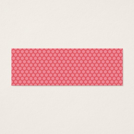 Cadeau Label met roze stippen Mini Visitekaartjes (Voorkant)