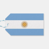 Cadeau Label met vlag van Argentinië Cadeaulabel (Achterkant Horizontaal)