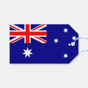 Cadeau Label met vlag van Australië Cadeaulabel