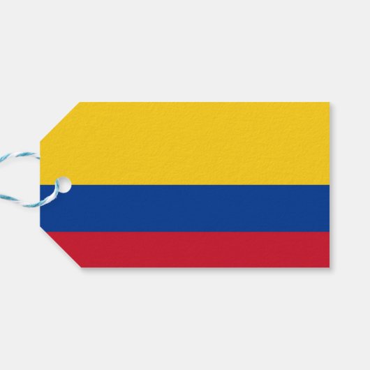 Cadeau Label met vlag van Colombia Cadeaulabel (Achterkant Horizontaal)