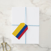 Cadeau Label met vlag van Colombia Cadeaulabel (Met Touw)