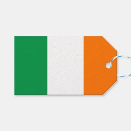 Cadeau Label met vlag van Ierland Cadeaulabel (Voorkant (Horizontaal))