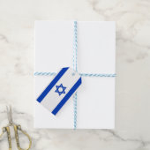 Cadeau Label met vlag van Israël Cadeaulabel (Met Touw)