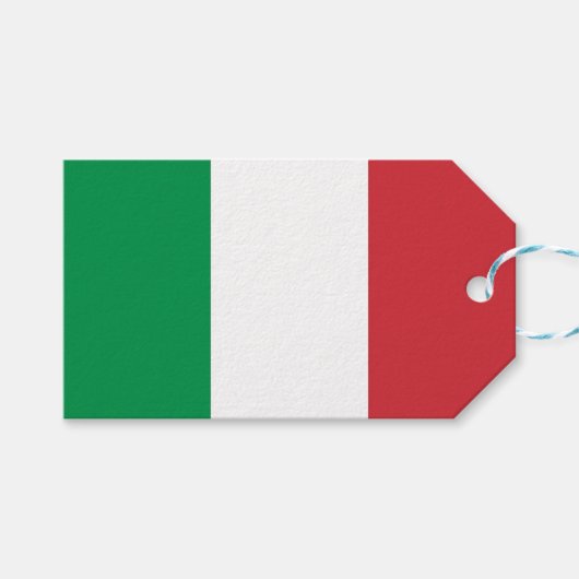 Cadeau Label met vlag van Italië Cadeaulabel (Voorkant (Horizontaal))