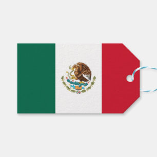 Cadeau Label met vlag van Mexico Cadeaulabel