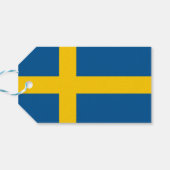 Cadeau Label met vlag van Zweden Cadeaulabel (Achterkant Horizontaal)