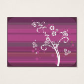 Cadeau Label - Plum Scrolls Visitekaartjes (Achterkant)