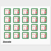 Cadeau Label van Santa Personalized Custom (Vel)