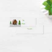 cadeau label voor ontbijtbrood mini visitekaartjes (Bureau)