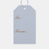 CADEAU LABEL WILLIAM MORRIS BLUE CUSTOM INITIAAL CADEAULABEL (Achterkant)