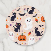 Cadeau Labels (Halloween patroon) (Achterkant)