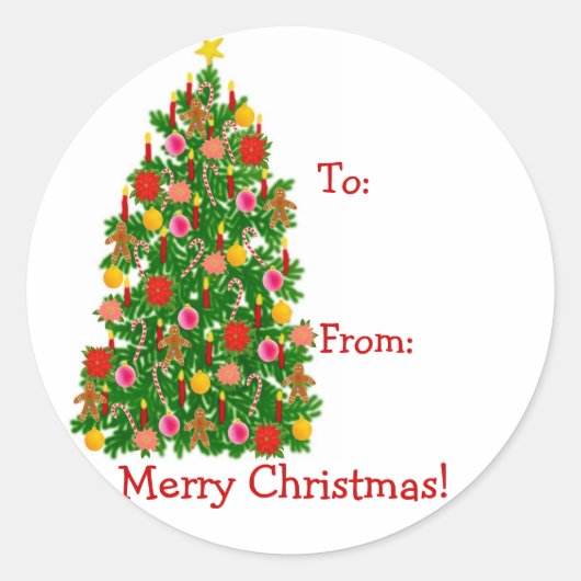 Cadeau labels voor kerstbomen (Voorkant)