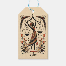 Cadeau Labels Weegschaal Celestial Zodiac Art Cadeaulabel