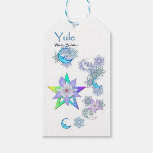 Cadeau Labels: Yule Winterzonnewende Cadeaulabel (Voorkant)