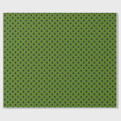 Cadeau Ladybug-Dots-Green-Wrapper Papier (Plat)