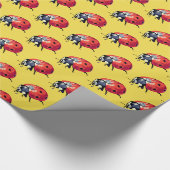 Cadeau Ladybug, papier de recouvrement Motif Ladybugs (Coin)