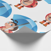 Cadeau Ladybug Sous Un Papier D'Enveloppement De Paraplui