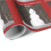 Cadeau Laisser le papier d'enneigement hivernal (Coin rond)