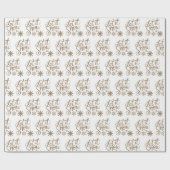 Cadeau Laisser Le Papier Enveloppant La Neige (Plat)