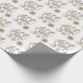 Cadeau Laisser Le Papier Enveloppant La Neige (Coin)