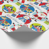 Cadeau Laisser Neige Papier Enveloppant Noël (Coin)