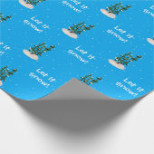 Cadeau Laisser neiger Noël Envelopper le papier (Coin)