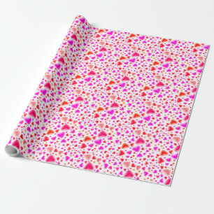 Cadeau L'amour, tant de coeurs, Papier blanc