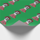 Cadeau Langue amusante Papier à envelopper de chien de la (Coin)