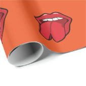 Cadeau Langue fendue, papier d'emballage de modification  (Coin rond)