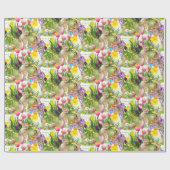 Cadeau Lapin de Pâques Collage d'artisanat / Papier à env (Plat)