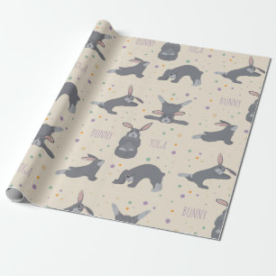 Cadeau Lapin Yoga Pose Exercice Animal Wrapping Papier