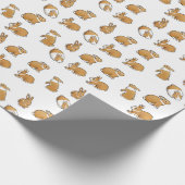 Cadeau Lapins de printemps Papier d'enveloppement de lapi (Coin)