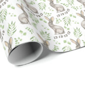 Cadeau Lapins Papier d'Emballage (Coin rond)