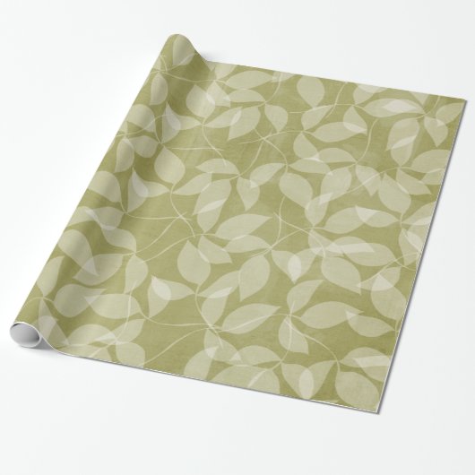 Cadeau L'arbre vert de feuille laisse le papier (Déroulé)