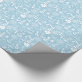 Cadeau Le bleu layette nautique ancre le papier (Coin)