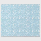 Cadeau Le bleu layette nautique ancre le papier (Plat)
