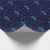 Cadeau Le cerf bleu et le papier d'enveloppement de la lu (Coin)