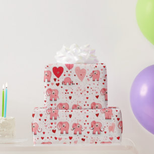 Cadeau Le coeur de la Saint Valentin Envelopper le papier