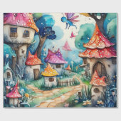 Cadeau Le conte de fées dans le papier d'enveloppement de (Plat)