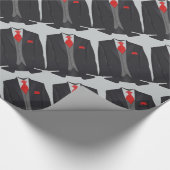 Cadeau Le costume noir des hommes et le papier (Coin)