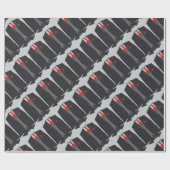 Cadeau Le costume noir des hommes et le papier (Plat)