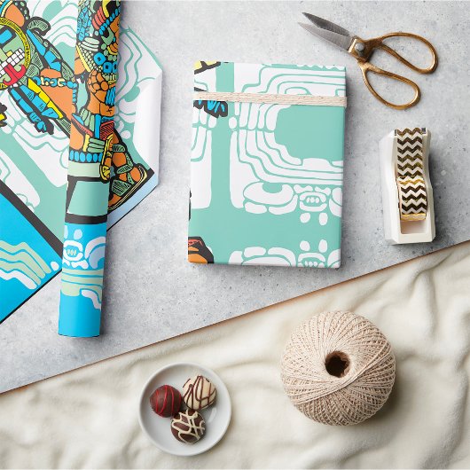 Cadeau Le Guerrier Maya Et Le Papier D'Enveloppement King