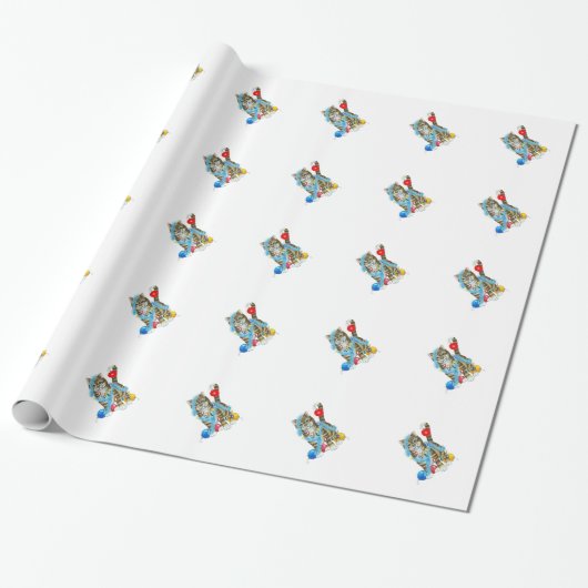 CADEAU LE PAPIER D'EMBALLAGE A DÉCORÉ KITTY (Déroulé)