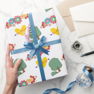 Cadeau Le papier d'emballage de la Saint-Valentin Be Mine