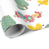 Cadeau Le papier d'emballage de la Saint-Valentin Be Mine (Coin rond)