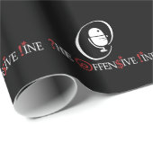 Cadeau Le papier d'emballage de ligne d'attaque (Coin rond)