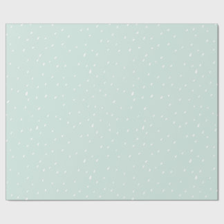Cadeau Le papier d'emballage mat 30 de neige bleue avance
