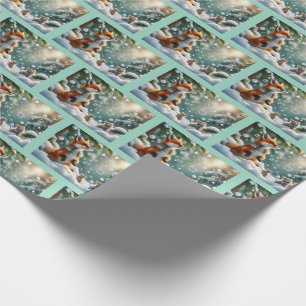 Cadeau Le papier d'emballage Merveille des bulles de neig